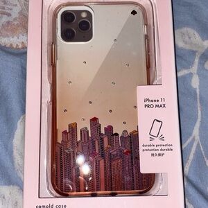 Pink Sparkle Cityscape iPhone 11 Pro Max Case